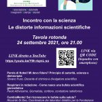 Incontro con la Scienza: tavola rotonda online "Le distorte informazioni scientifiche"